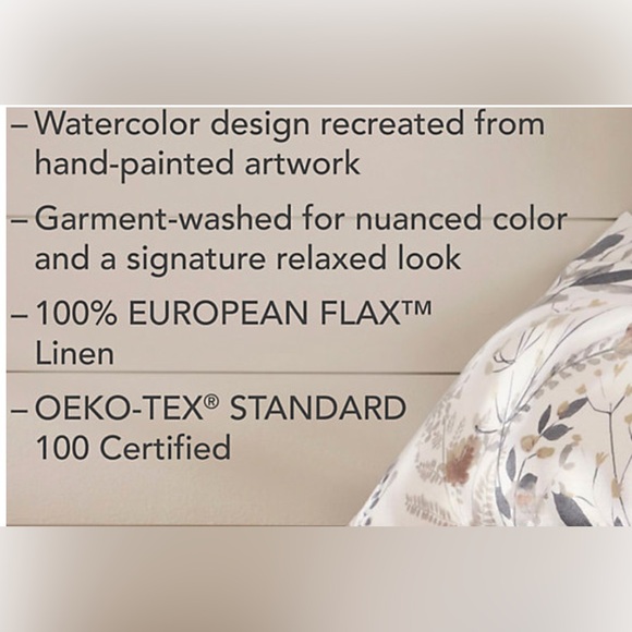 Garnet Hill Relaxed-Linen Duvet Covet - King/Cal King - Picture 7 of 12